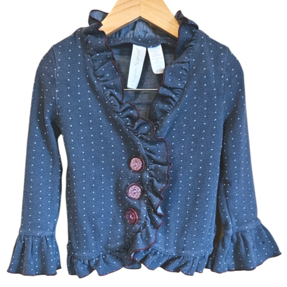 Matilda Jane Paint By Numbers Juliet Cartigan Blue Toddler Size 2T - Picture 1 of 8